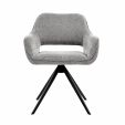 Chaise tournante Kick Miyo - Gris foncé