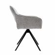 Chaise tournante Kick Miyo - Gris foncé