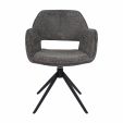 Chaise tournante Kick Owen - Gris foncé