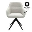 Chaise tournante Kick Ravi - Blanc