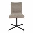 Chaise tournante Kick Sam Texture - Taupe