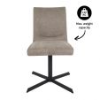 Chaise tournante Kick Sam Texture - Taupe