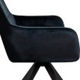 Chaise tournante Tom - Noir