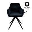 Chaise tournante Tom - Noir