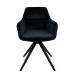 Chaise tournante Tom - Noir