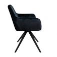 Chaise tournante Tom - Noir