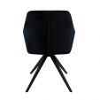 Chaise tournante Tom - Noir