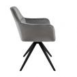 Chaise tournante Tom - Gris