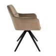 Chaise tournante Tom - Taupe