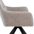 Chaise tournante Texture - Taupe