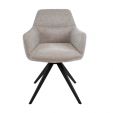 Chaise tournante Texture - Taupe