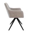 Chaise tournante Texture - Taupe