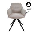 Chaise tournante Texture - Taupe