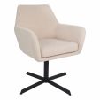 Chaise tournante Kick Viktor Boucle - Beige