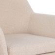 Chaise tournante Kick Viktor Boucle - Beige