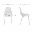 Chaise Design Kick Yara - Blanc