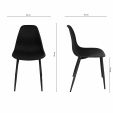 Chaise Design Kick Yara - Noir