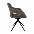 Chaise tournante Kick Zara - Gris foncé