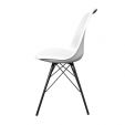 Chaise scandinave Kick Metal Luuk - Blanc