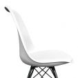 Chaise scandinave Kick Metal Luuk - Blanc