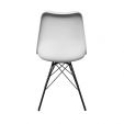 Chaise scandinave Kick Metal Luuk - Blanc