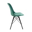 Chaise scandinave Kick Velvet - Vert menthe - Vert menthe