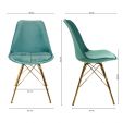 Chaise scandinave Kick - Vert menthe