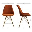 Chaise scandinave Kick - Orange