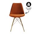 Chaise scandinave Kick - Orange