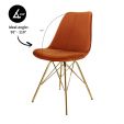 Chaise scandinave Kick - Orange