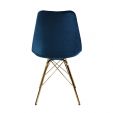 Chaise scandinave Kick - Bleu foncé