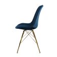 Chaise scandinave Kick - Bleu foncé