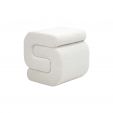 Kick Pouf Puck - Blanc