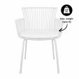 Chaise d’extérieur Kick Otis - Blanc