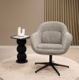 Fauteuil tournant Kick Lux - Gris foncé