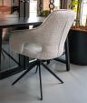 Chaise tournante Kick Zara - Gris foncé