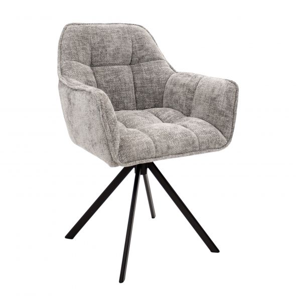 Chaise tournante Kick Luc - Gris