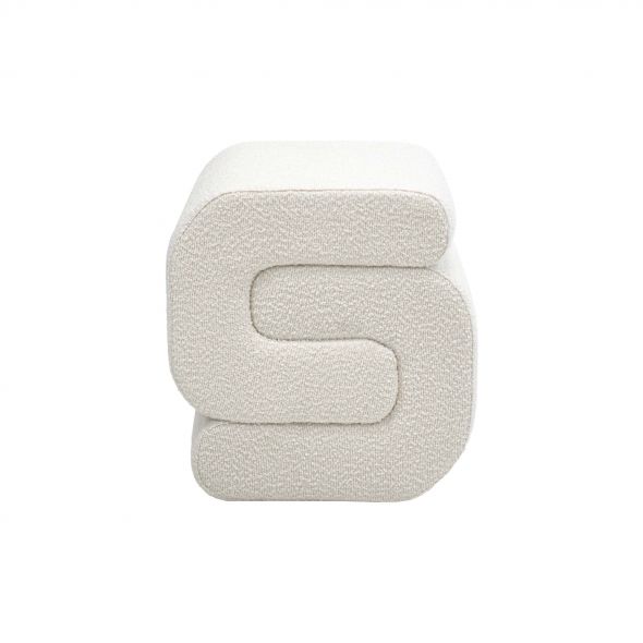 Kick Pouf Puck - Blanc