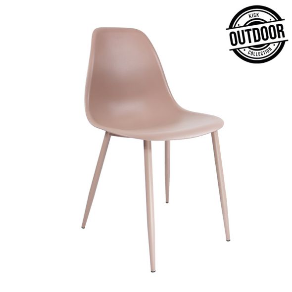 Chaise de jardin Kick Nero - Rose