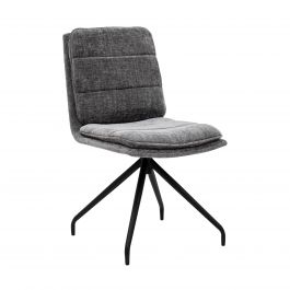 Chaise tournante Kick Aron - Gris foncé