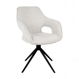 Chaise tournante Kick Zara - Crème