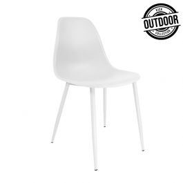 Chaise de jardin Kick Nero - Blanc