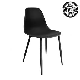 Chaise de jardin Kick Nero - Noir