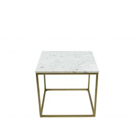 Table d’appoint Kick Marble - Blanc